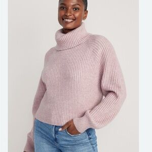 Cozy Pink Turtleneck Sweater